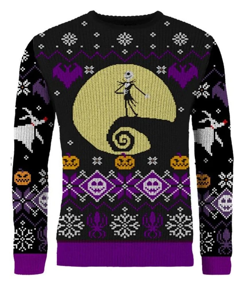 Nightmare Before Christmas Christmas Sweater 8-bit Size M