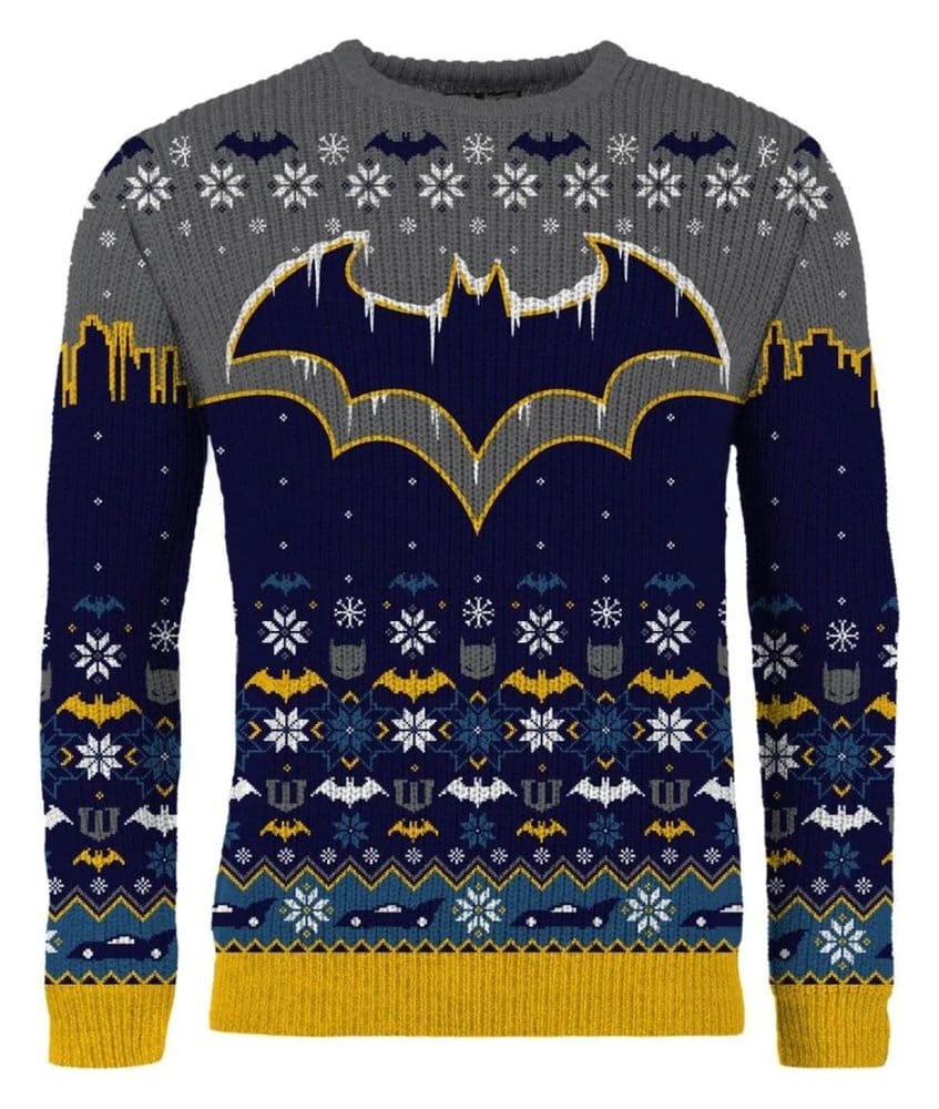 Batman Christmas Sweater Frosty Size M
