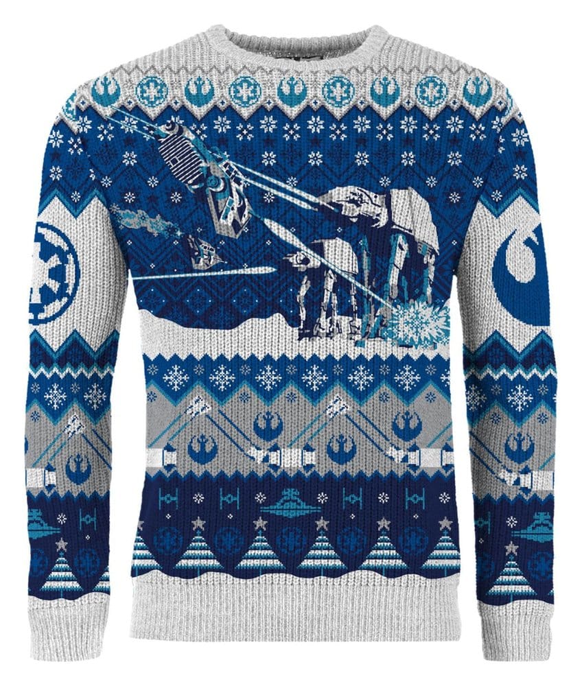Star Wars Christmas Sweater AT-AT Assault Size M