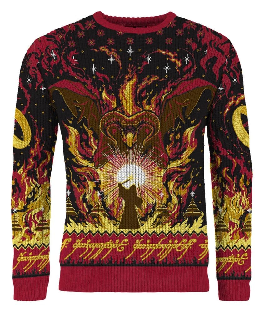 Lord of the Rings Christmas Sweater Balrog Size L