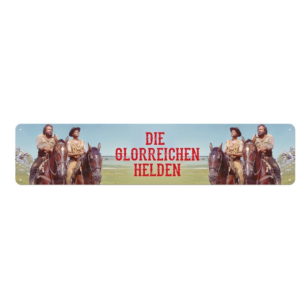 Bud Spencer & Terence Hill Tin Sign Die glorreichen Helden 46 x 10 cm