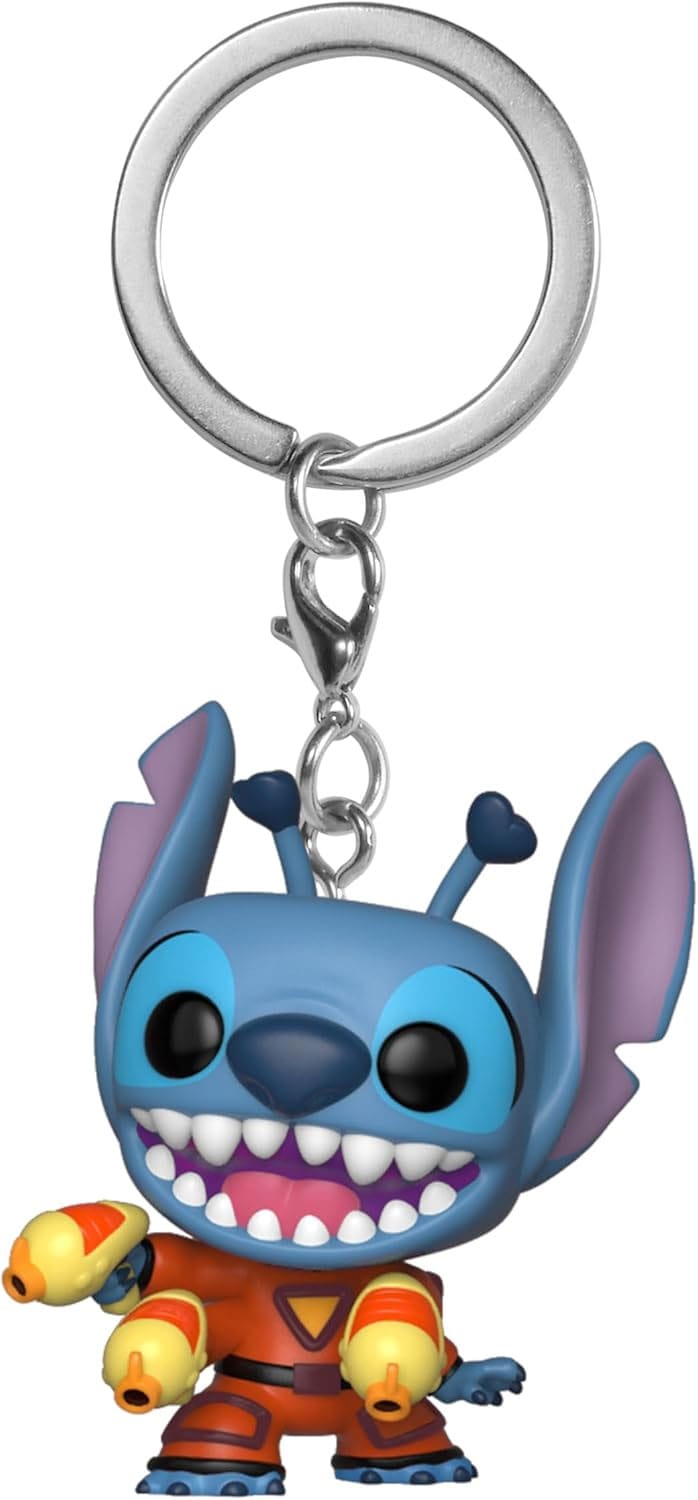 Lilo & Stitch POP! Vinyl Keychains 4 cm Stitch w/ Blaster Display (12)