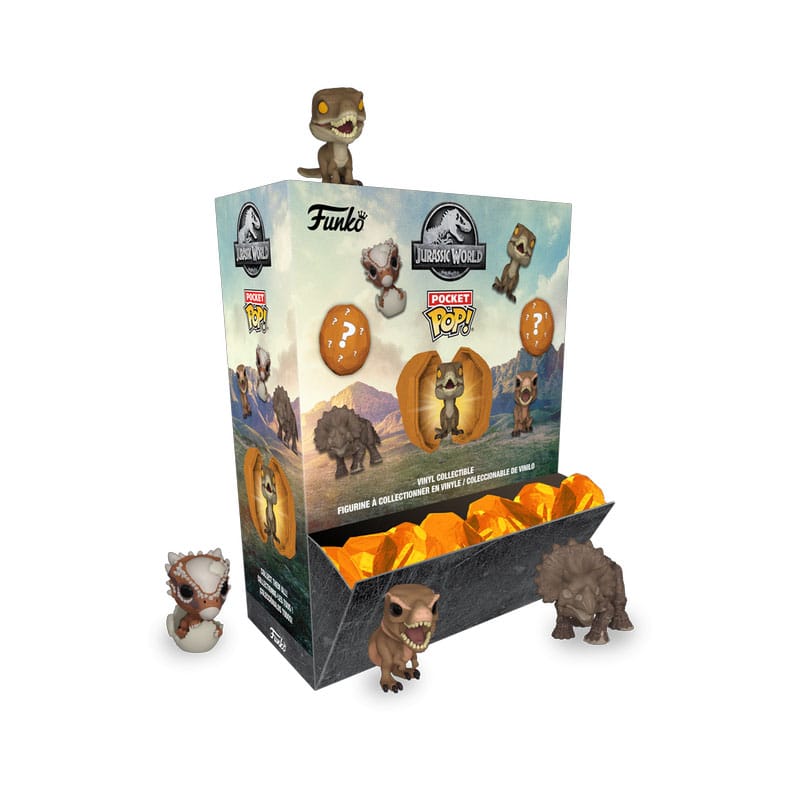 Jurassic World Pocket Pocket POP! Vinyl Figure Amber PDQ Display (12) 4 cm