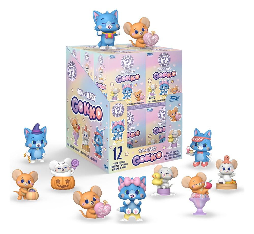 Tom & Jerry Gokko Mystery Mini Figures 5 cm Display (12)