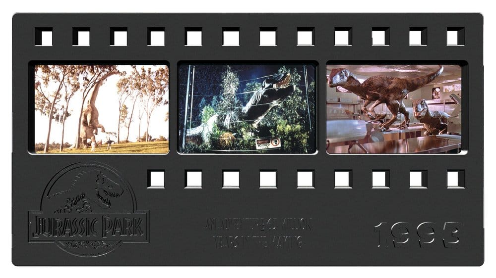 Jurassic Park Ingot Metal Film Strip Collectible 12 cm