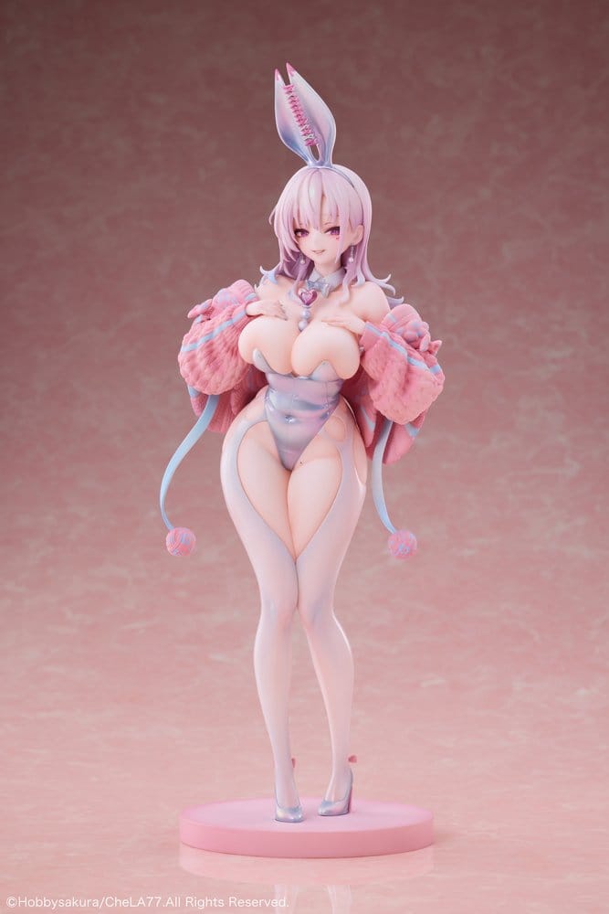 Original Character PVC Statue 1/6 Knit Bunny Girl illustration by CheLA77 30 cm