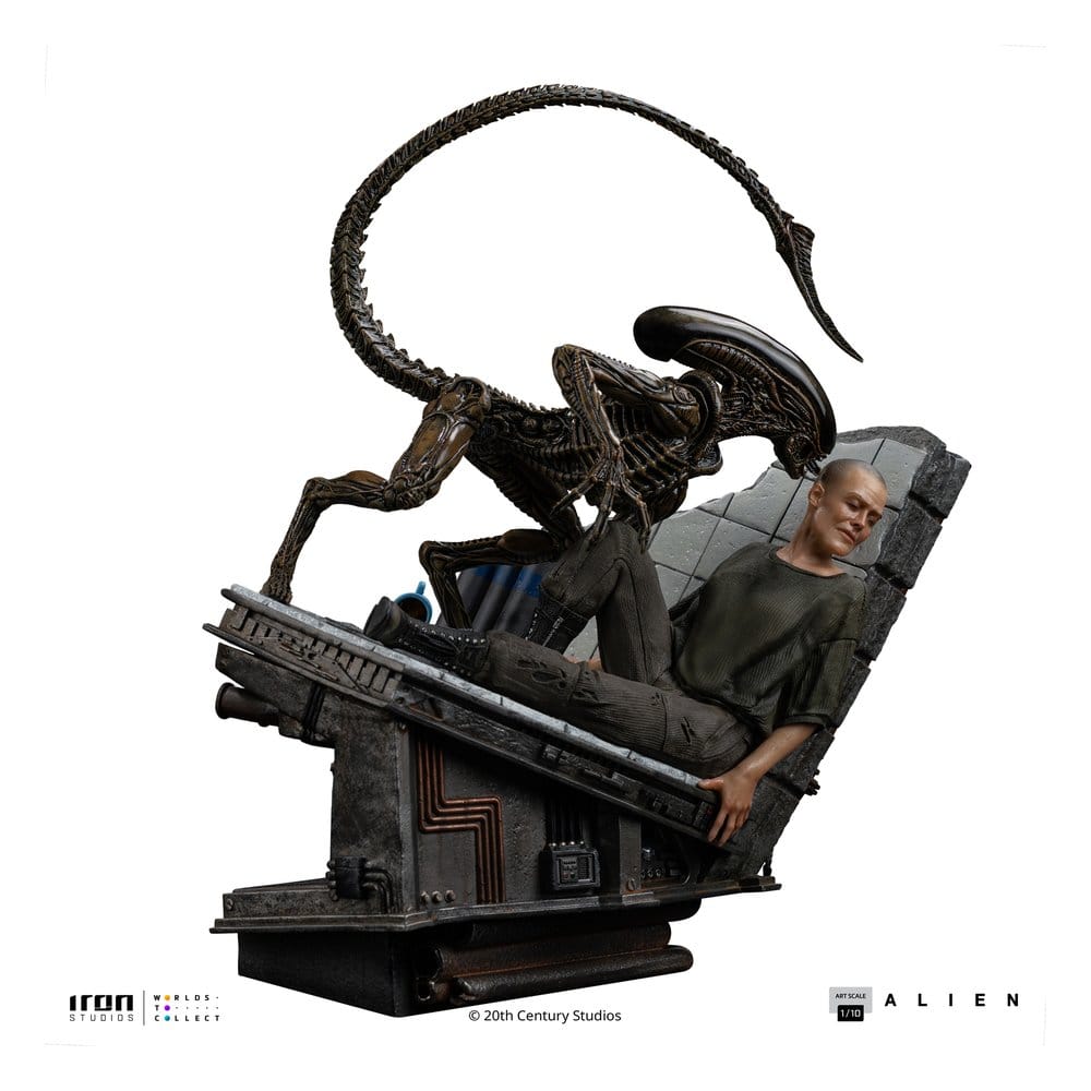 Alien 3 Art Scale Statue 1/10 Ellen Ripley and Dog Alien 23 cm