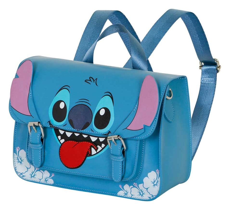 Lilo & Stitch Satchel Shoulder Bag Backpack Tongue Blue