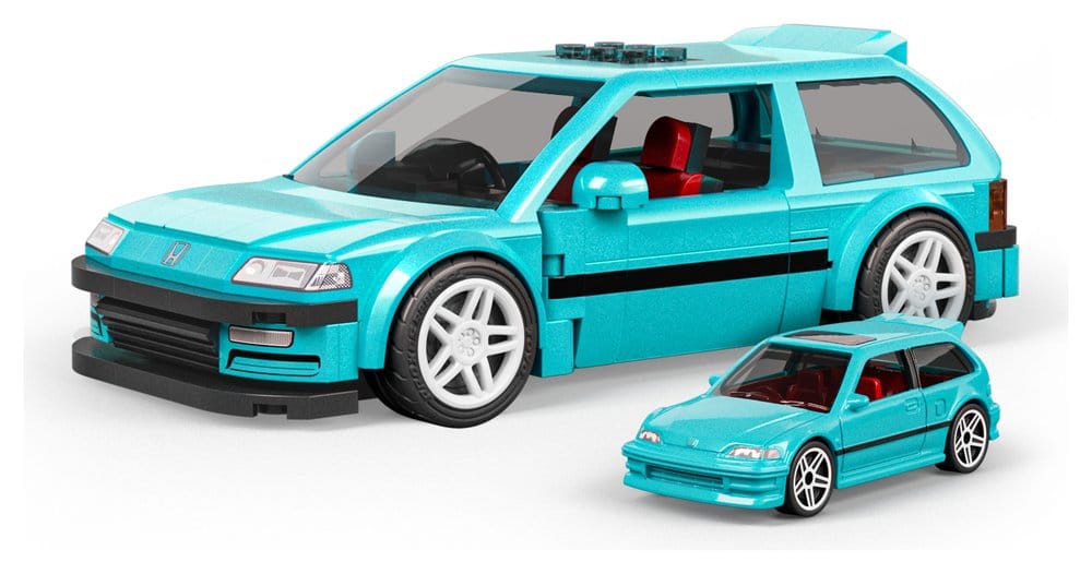 Hot Wheels Speed Series Mattel Brick Shop Building Set 1/32 Custom ’90 Honda Civic EF
