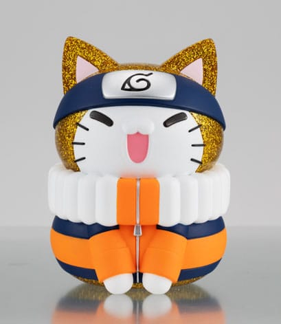 Naruto Shippuden Mega Cat Project Nyanto! Giant Nyaruto Series Trading Figure Naruto Uzumaki Gold Ver. 10 cm