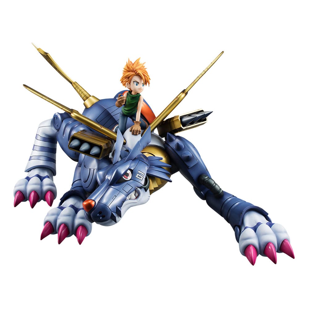 Digimon Adventure Precious G.E.M. Series PVC Statue Metal Garurumon & Ishida Yamato 30 cm