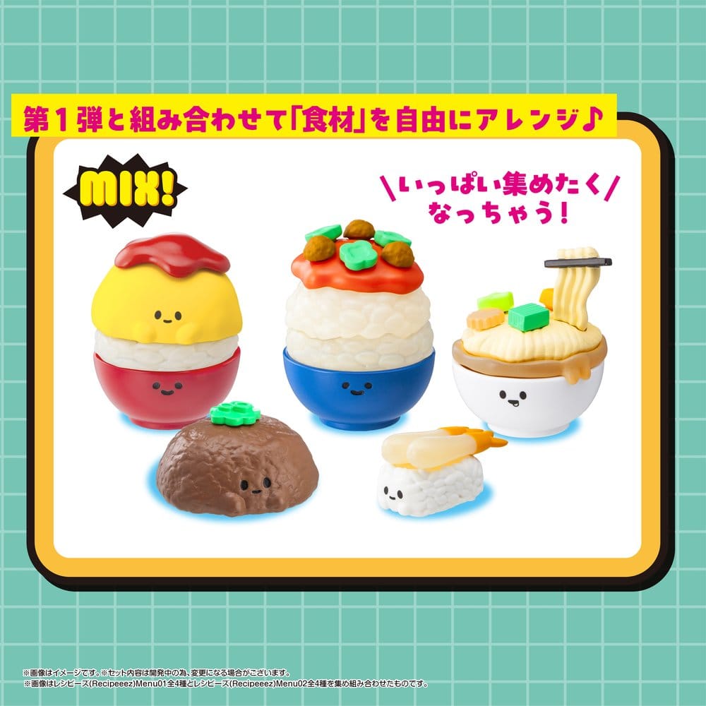 Recipeeez Mini Figure Menu 02 3 cm Assortment (4)