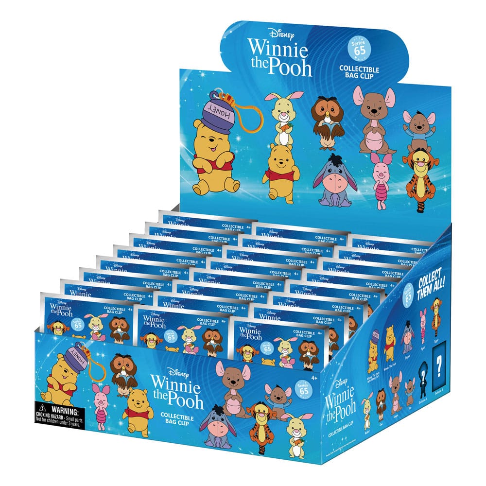 Winnie the Pooh 3D Foam Bag Clips Series 2 Display (24)