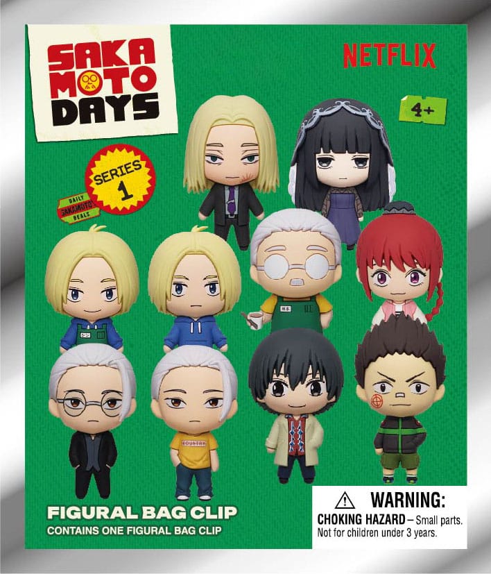 Sakamoto Days 3D PVC Bag Clips Series 1 Display (24)