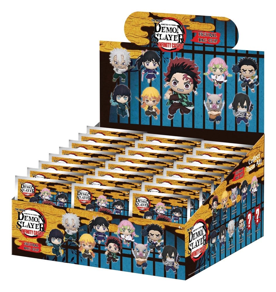 Demon Slayer 3D Foam Bag Clips Infinity Castle Serie 1 Display (24)