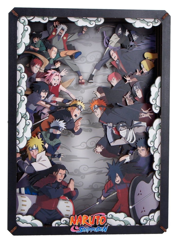 Naruto Model Kit Wooden Theatre Combat (Large) 26 cm