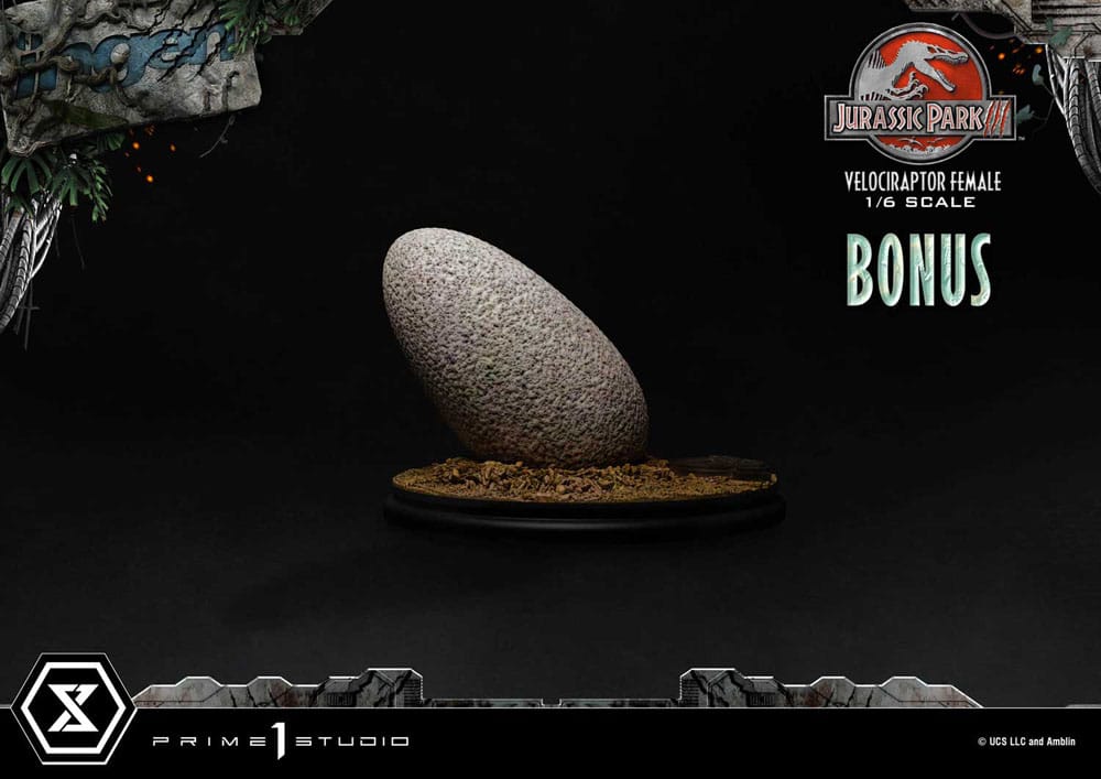 Jurassic Park III Legacy Museum Collection Statue 1/6 Velociraptor Female Bonus Version 44 cm