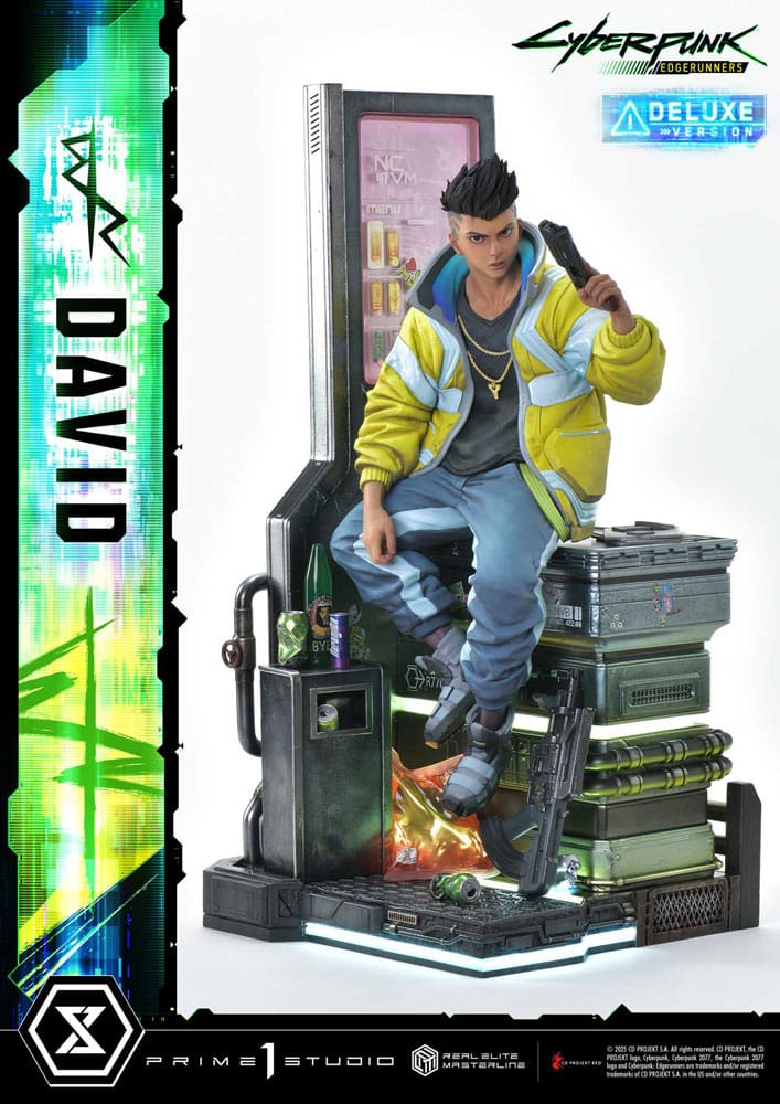 Cyberpunk: Edgerunners Real Elite Masterline Series Statue 1/4 David Bonus Version 58 cm