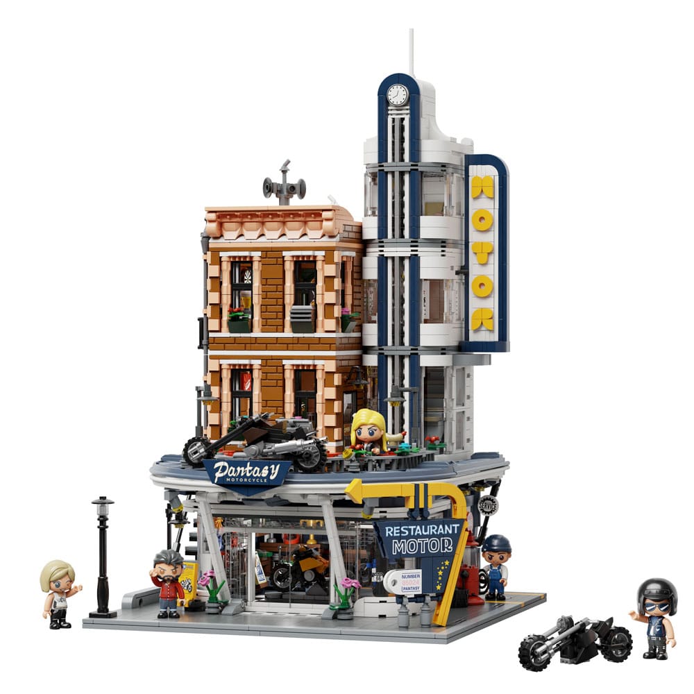 Pantasy Original Construction Set Motorcycle Restaurant