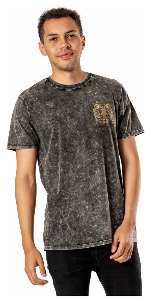 Harry Potter T-Shirt Hufflepuff Acid Wash Size L