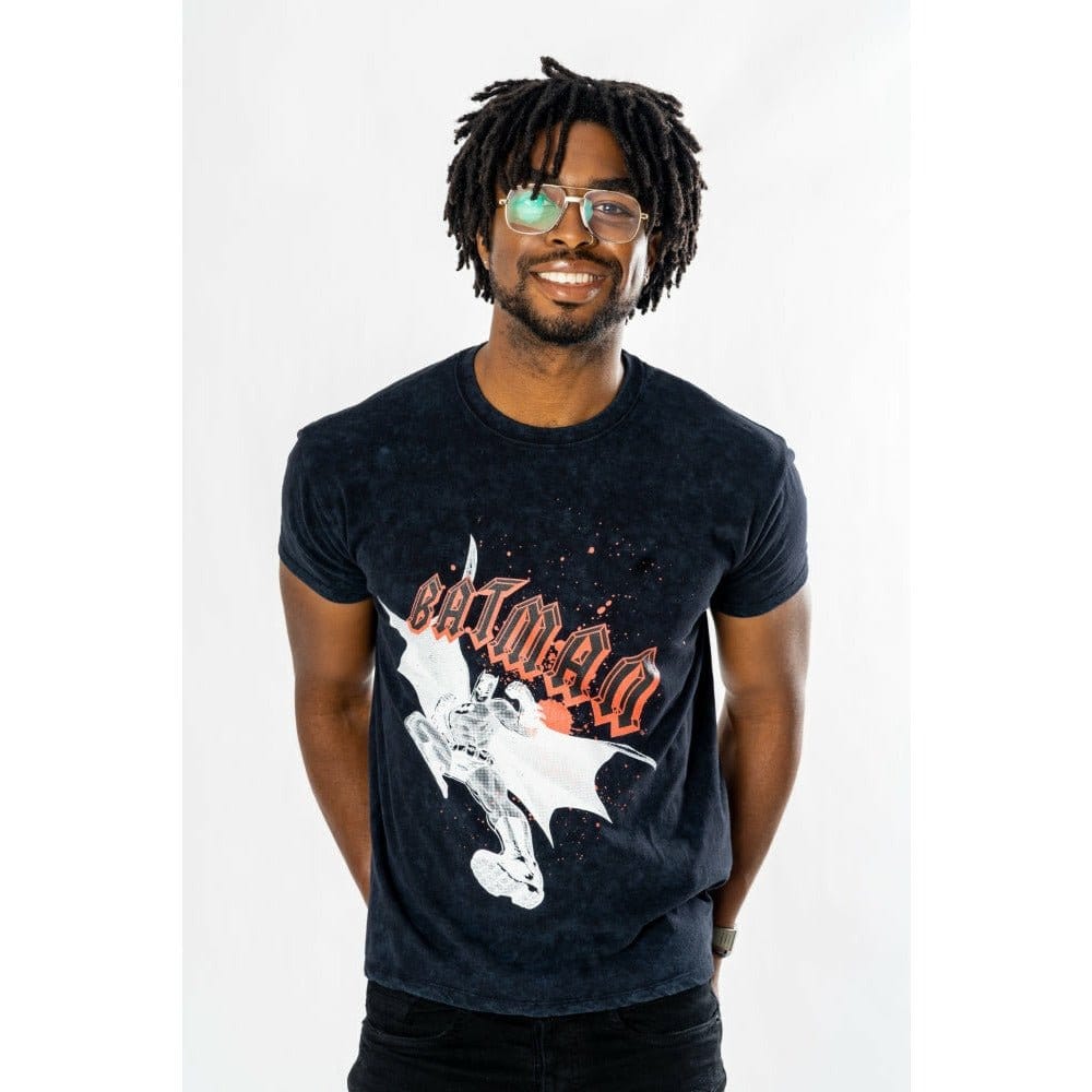 Batman T-Shirt Rock Acid Wash Size XXL