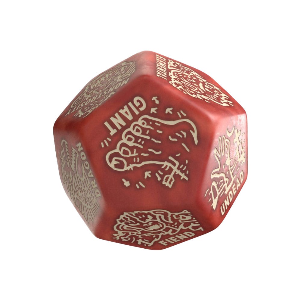 Viridian Jumbo Dice Monster Generator Die D12 Red