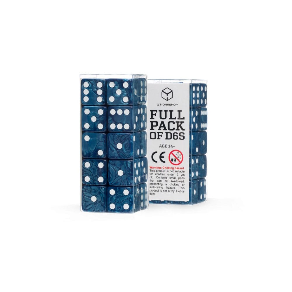 Q Workshop Dice Set Full Pack D6 Cobalt (20)