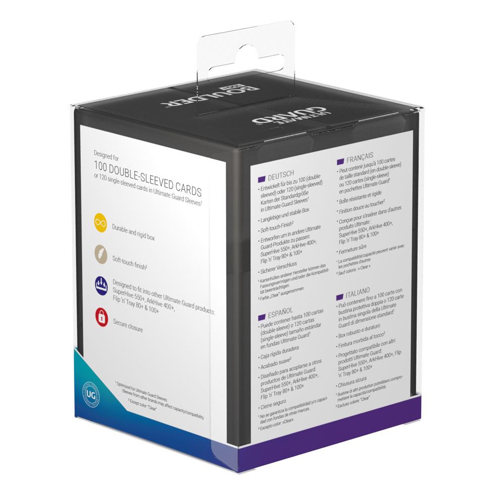 Ultimate Guard Boulder Deck Case 100+ Standard Size Onyx