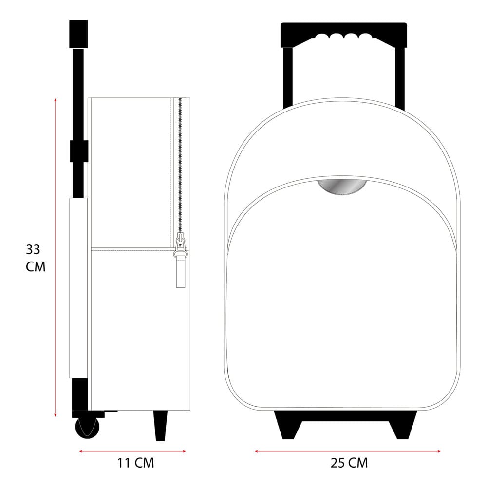 Hello Kitty Trolley Backpack Follow The Rainbow 33 cm