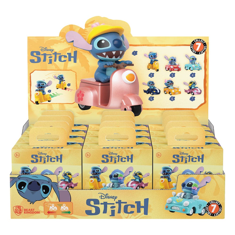 Lilo & Stitch Zoom Hero Pullback Vehicles with Figures Stitch (Blind Box Ver.) Assortment (12)