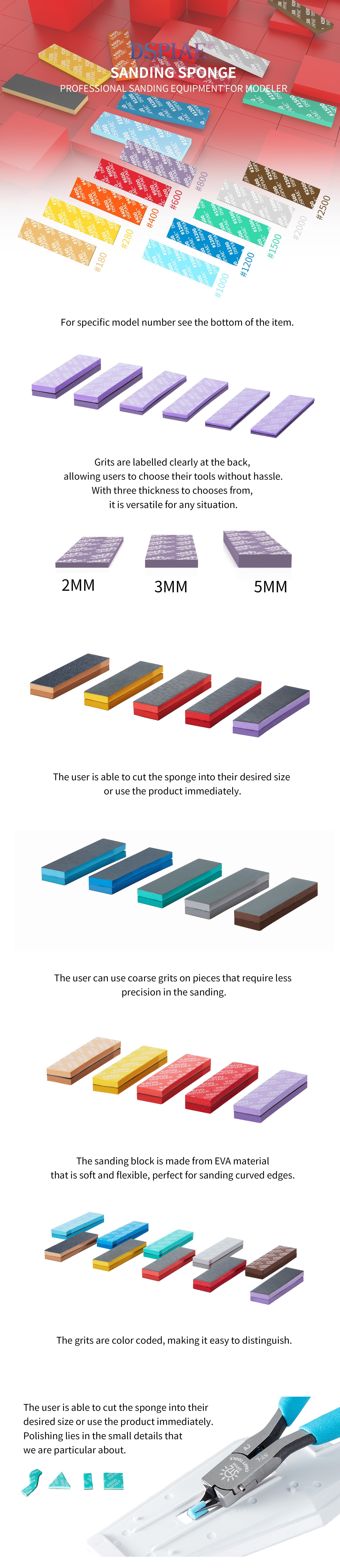 Dspiae Sanding Sponge