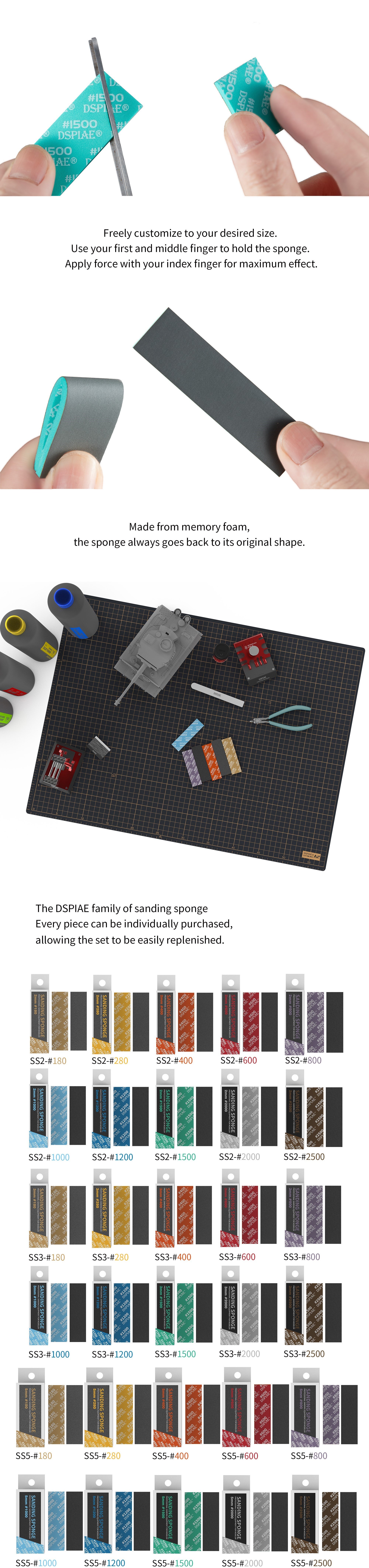 Dspiae Sanding Sponge