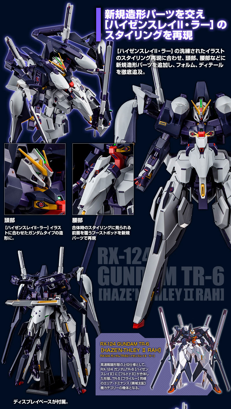 HG 1/144 RX-124 GUNDAM TR-6 HAZE'N-THLEY II-RAH - P-Bandai 1/144