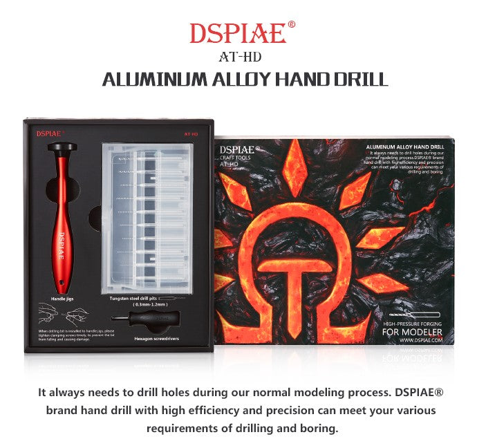 Dspiae AT-HD Aluminum Alloy Hand Drill