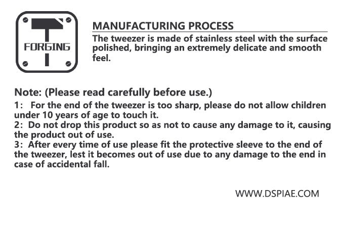 Dspiae AT-TZ02 Flat-End Tweezer