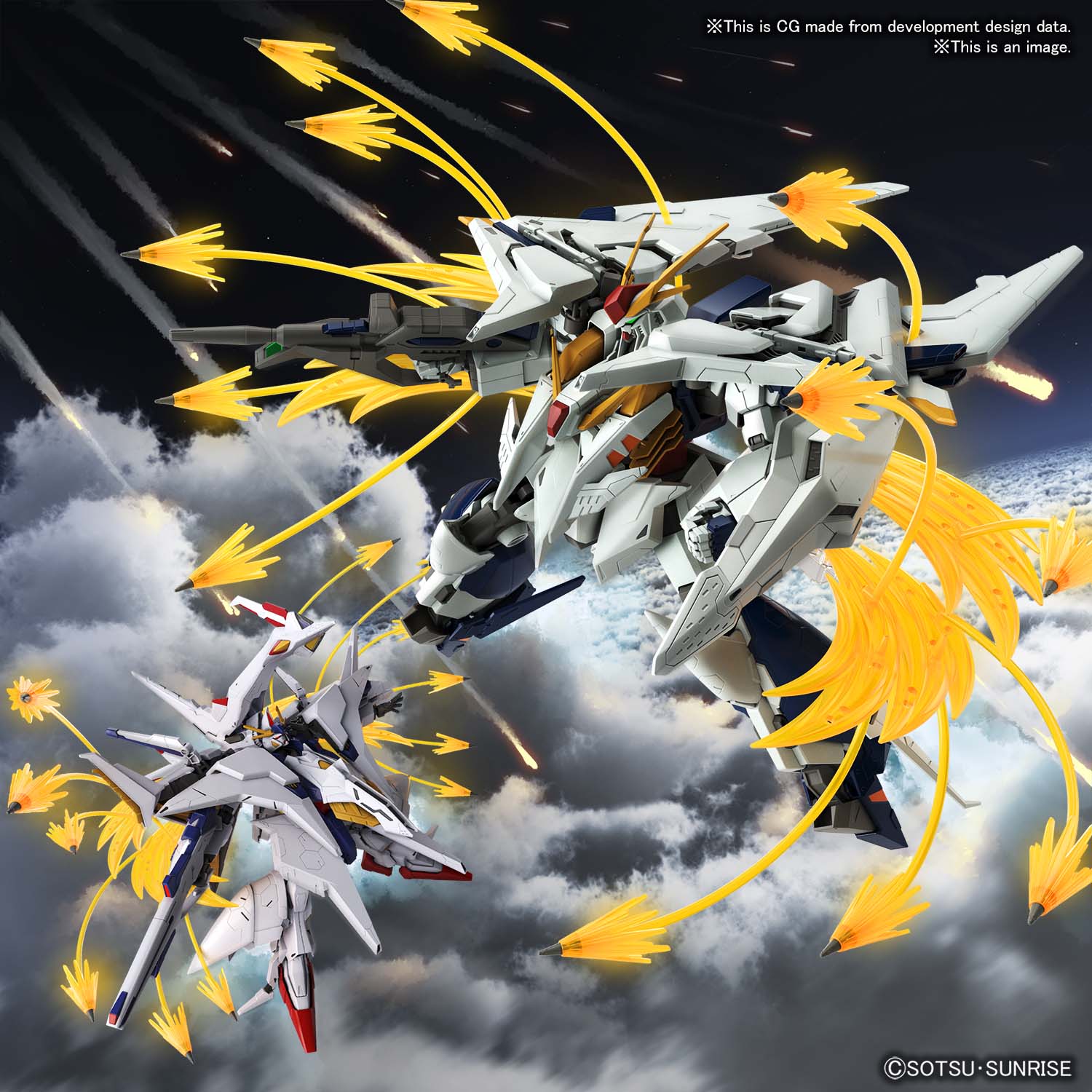HG Xi Gundam Vs Penelope Funnel Missile Effect Set 1/144