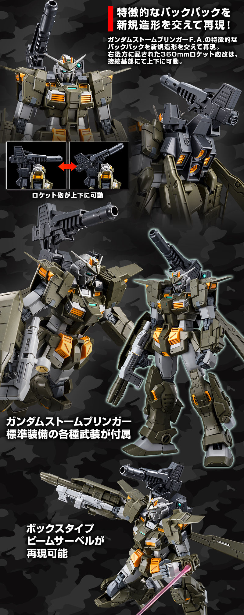 MG Gundam Stormbringer F.A. / GM Turbulence - P-Bandai 1/100