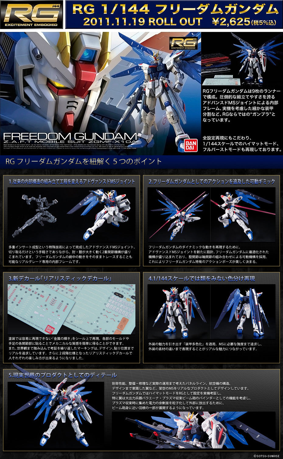 RG Freedom Gundam 1/144