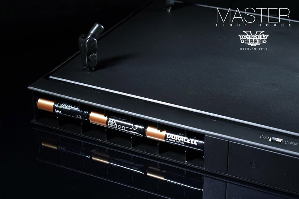 Master Light House Acrylic Display Case with Lighting for 1/6 Action Figures (black)