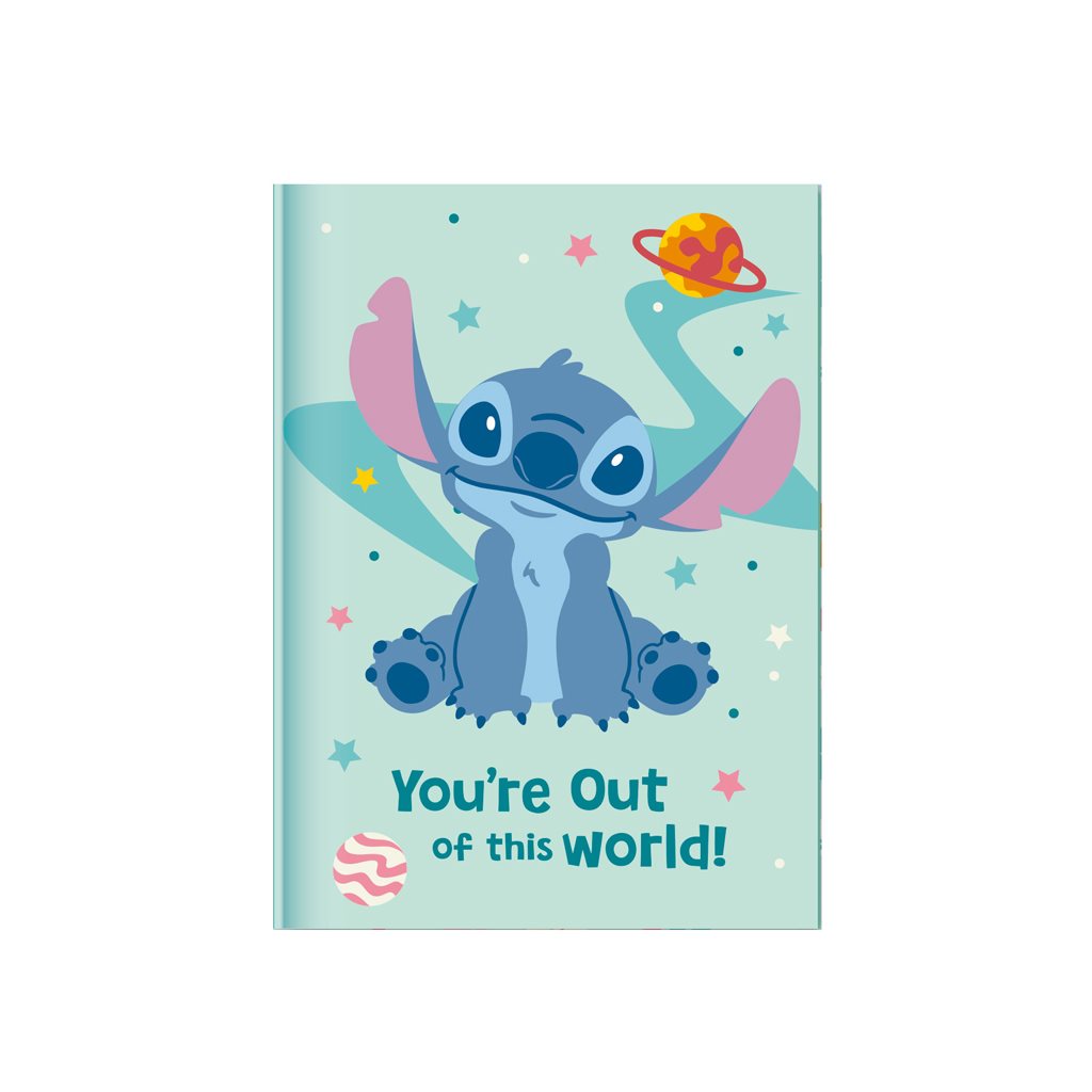 STITCH - Gift Set Diary with lock + Pompom Pen