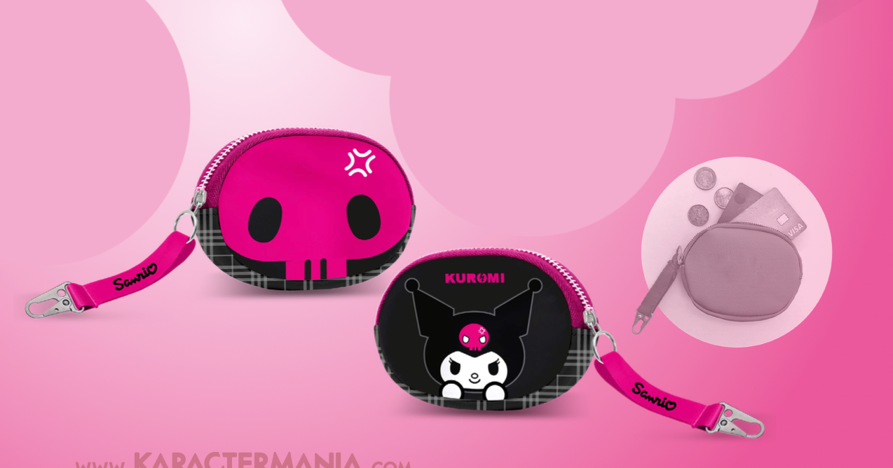 KUROMI - Skull - Pill Coin Purse '12x11x2cm'