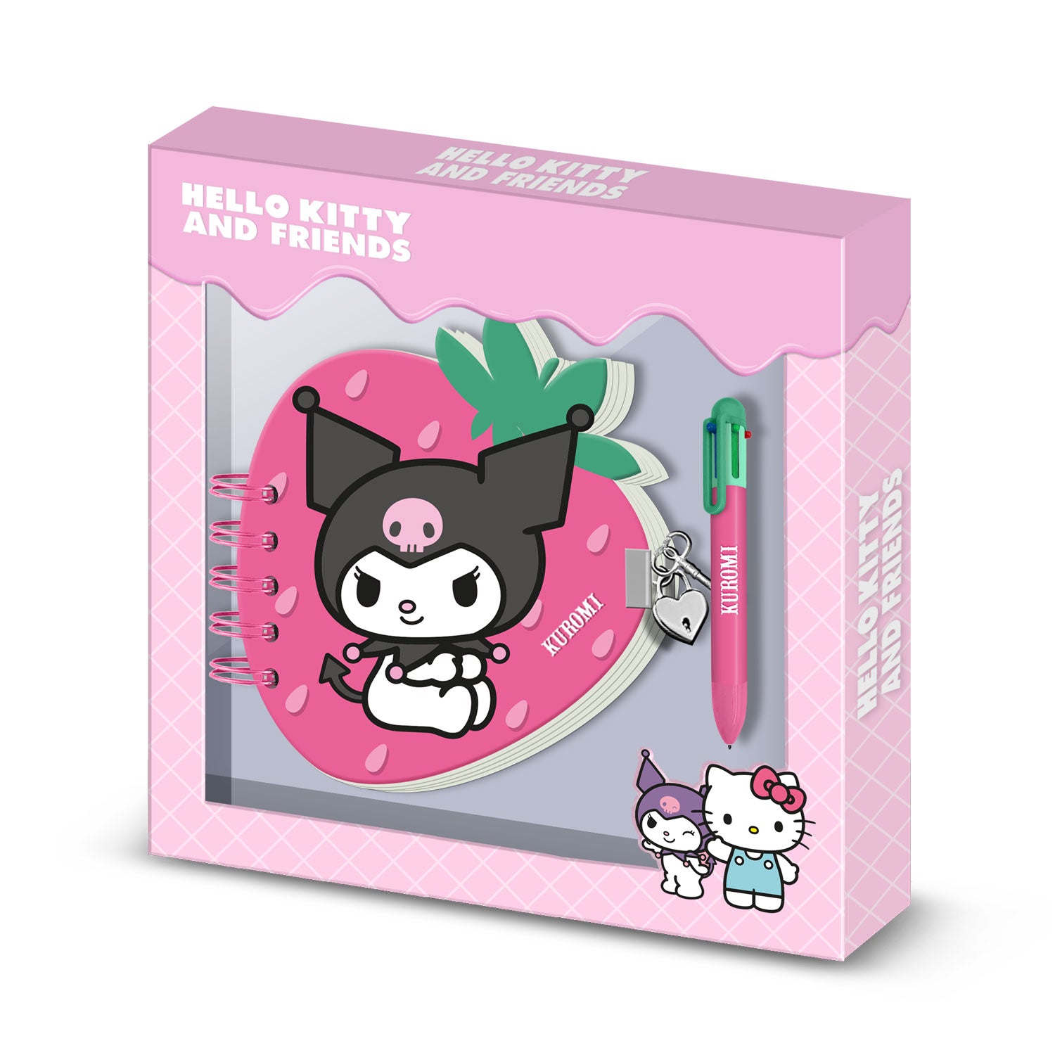 KUROMI - Strawberry - Gift Box - Diary + Pen
