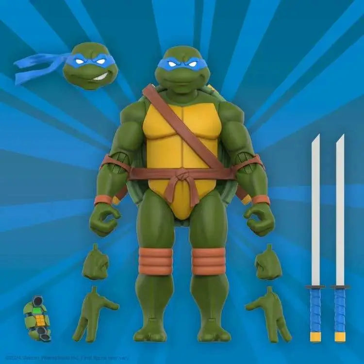 TMNT ULTIMATES! W12 LEONARDO ANIMATED 2003 AF