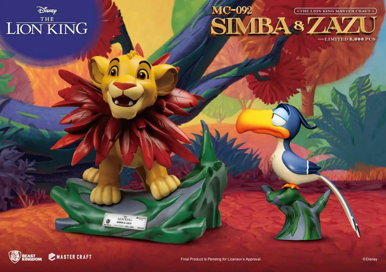 LION KING SIMBA & ZAZU MASTER CRAFT ST