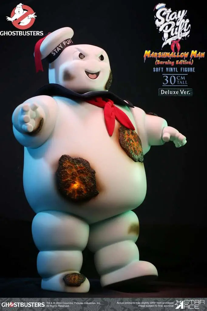 GHOSTBUSTERS STAY PUFT MARSHMALLOW MAN BURNING DELUXE EDITION AF