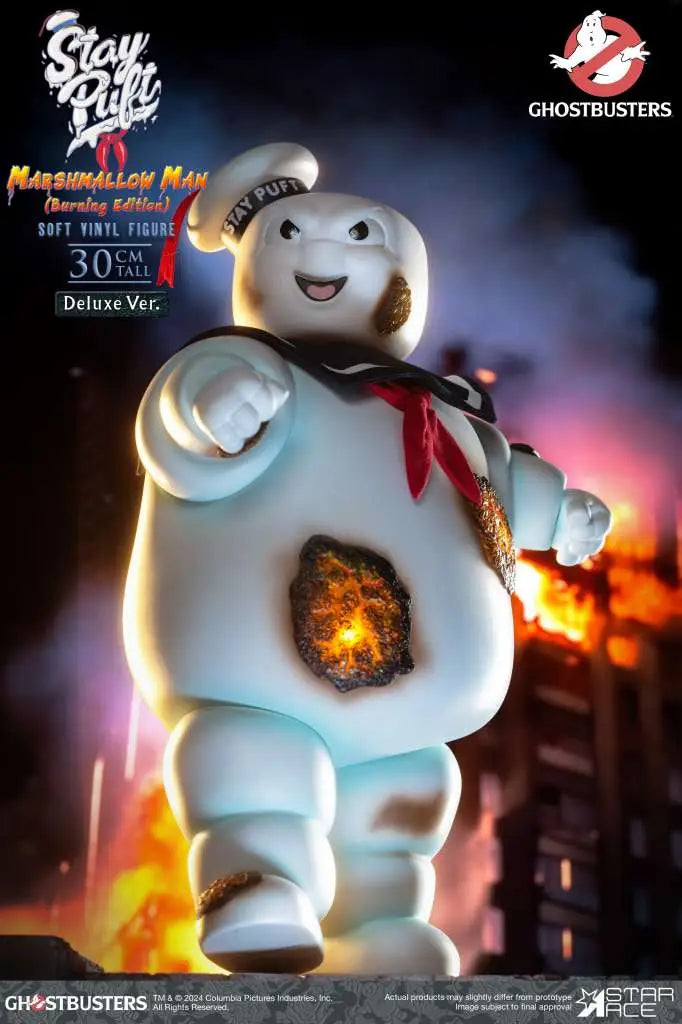 GHOSTBUSTERS STAY PUFT MARSHMALLOW MAN BURNING DELUXE EDITION AF