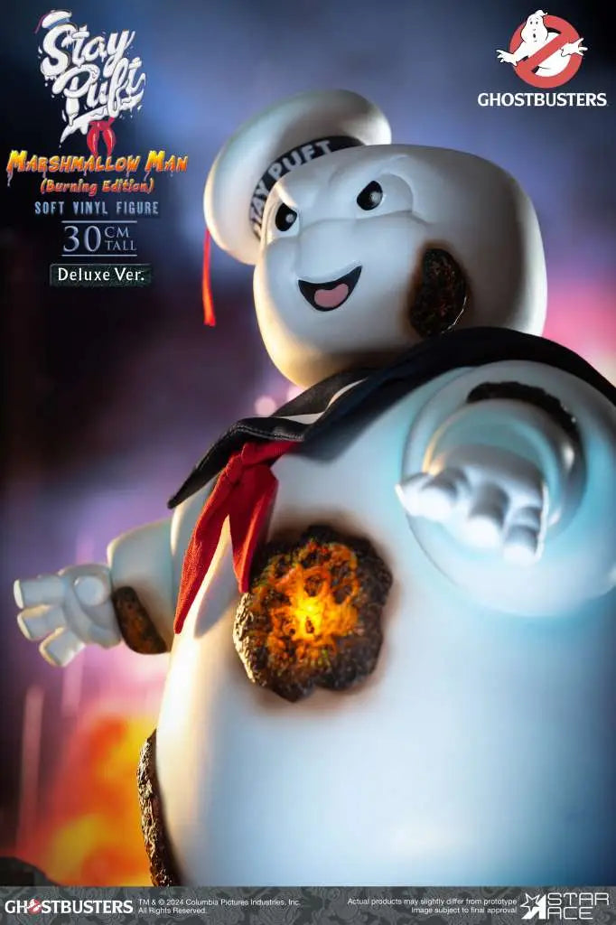GHOSTBUSTERS STAY PUFT MARSHMALLOW MAN BURNING DELUXE EDITION AF