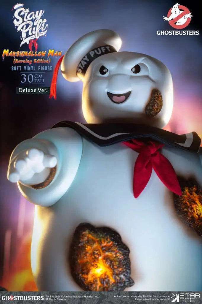 GHOSTBUSTERS STAY PUFT MARSHMALLOW MAN BURNING DELUXE EDITION AF