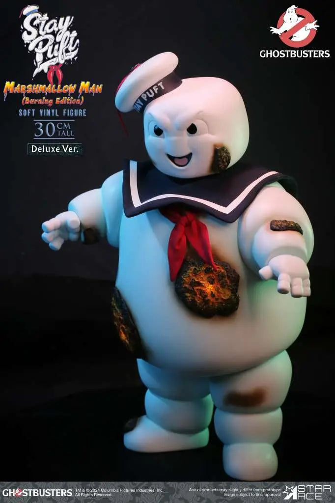 GHOSTBUSTERS STAY PUFT MARSHMALLOW MAN BURNING DELUXE EDITION AF