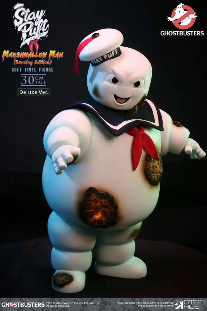 GHOSTBUSTERS STAY PUFT MARSHMALLOW MAN BURNING DELUXE EDITION AF